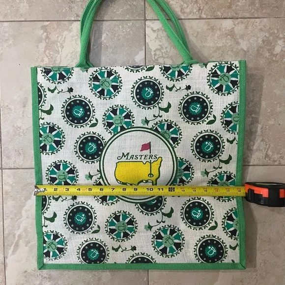 Masters Tote with Yellow and Green Design - Picture 10 of 11